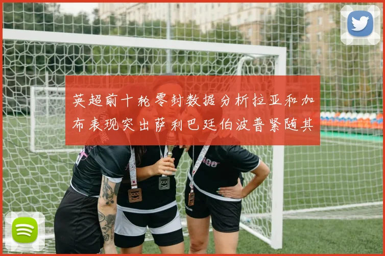 英超前十轮零封数据分析拉亚和加布表现突出萨利巴廷伯波普紧随其后